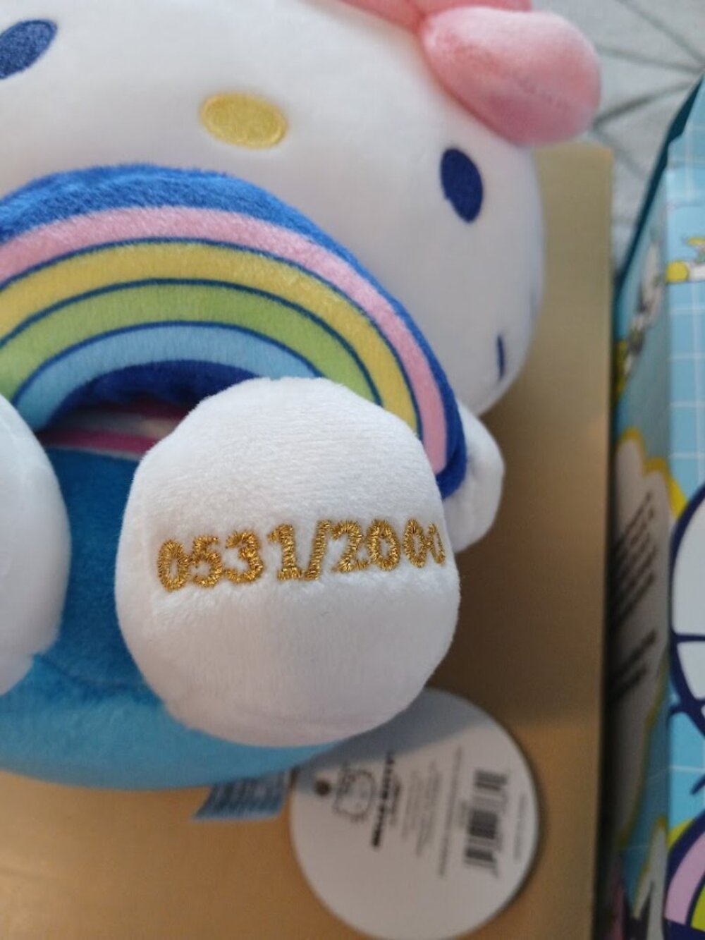 Hello Kitty Rainbow Anniversary Plush – Limited Edition – NEW in Box - Picture 5 of 6
